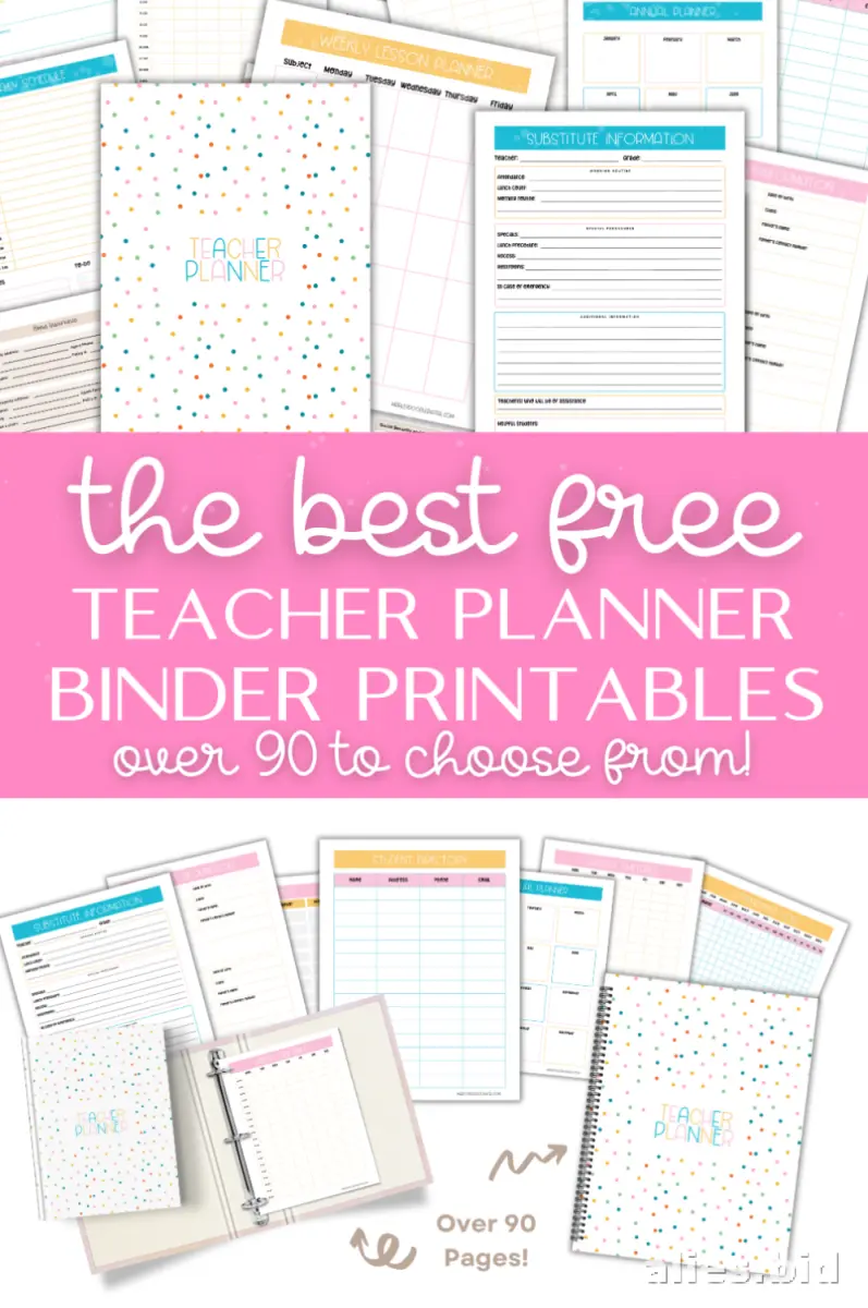 Free Printable Teacher Planner Template Free Print Worksheet #4