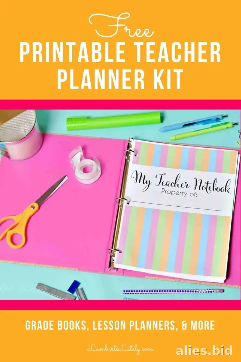 Free Printable Teacher Planner Template Free Print Worksheet #12
