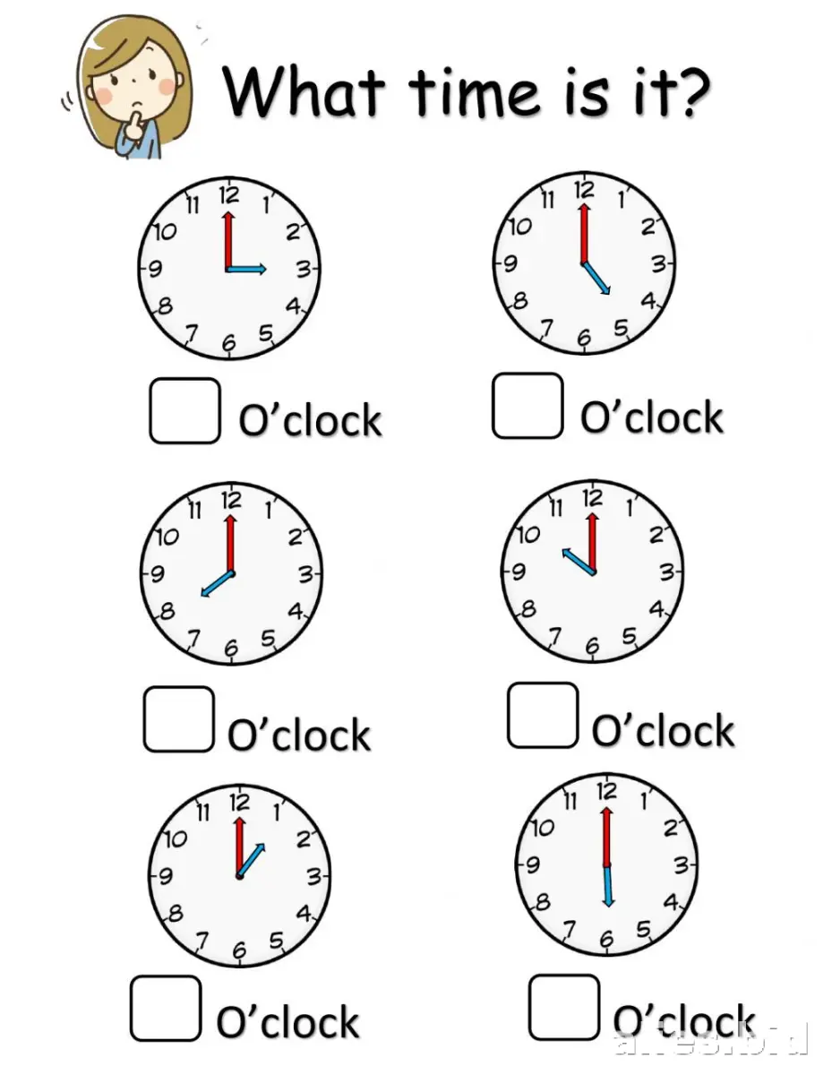 Free Printable Telling Time Worksheet For Kids #9