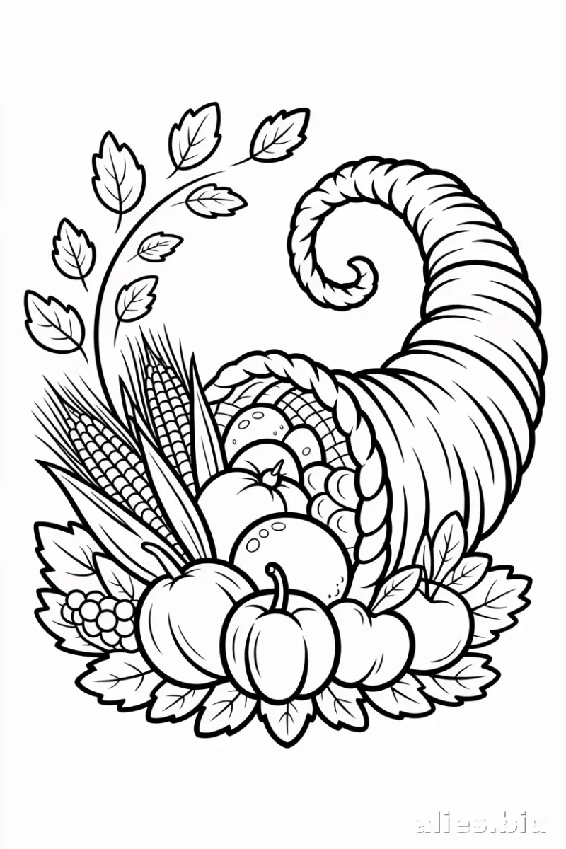 Free Printable Thanksgiving Coloring Pages Free Worksheet #2
