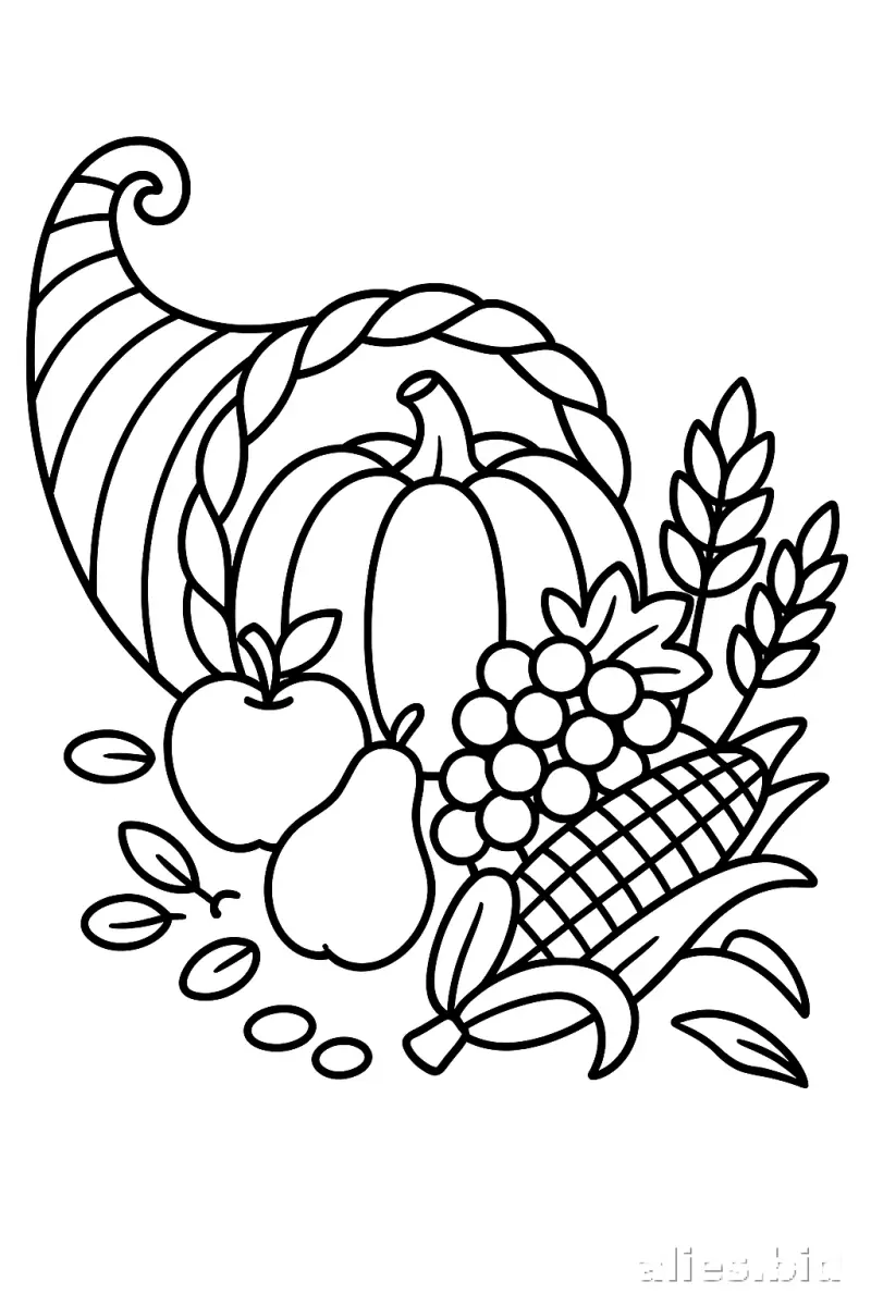 Free Printable Thanksgiving Coloring Pages Free Worksheet #5
