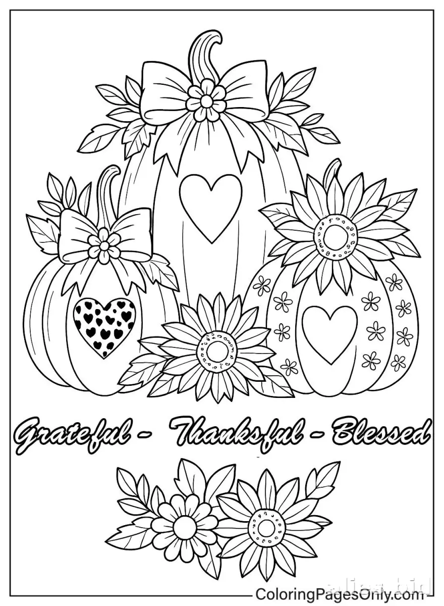 Free Printable Thanksgiving Coloring Pages Free Worksheet #10