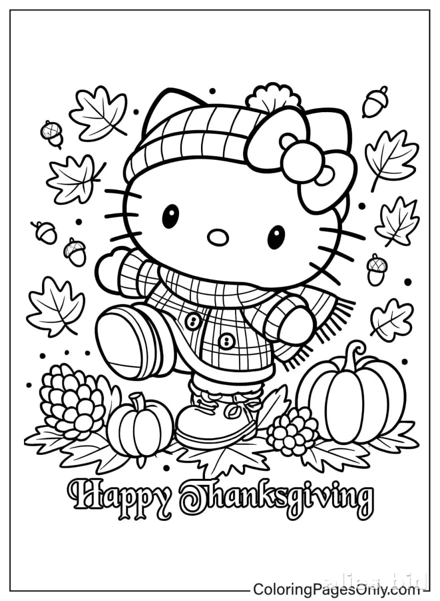 Free Printable Thanksgiving Coloring Pages Free Worksheet #18