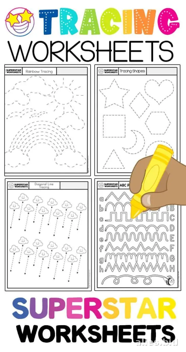 Tracing Activity Sheets for Kids