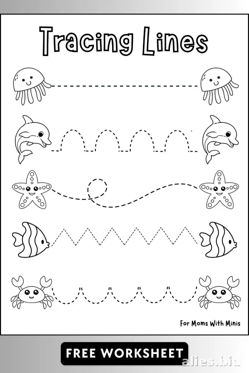 Free Printable Tracing Activity Sheet Free Print Worksheet #2