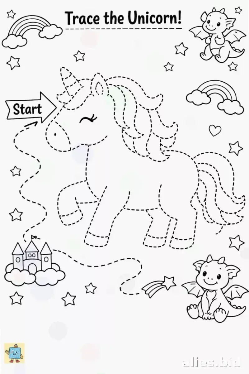 Free Printable Tracing Activity Sheet Free Print Worksheet #7