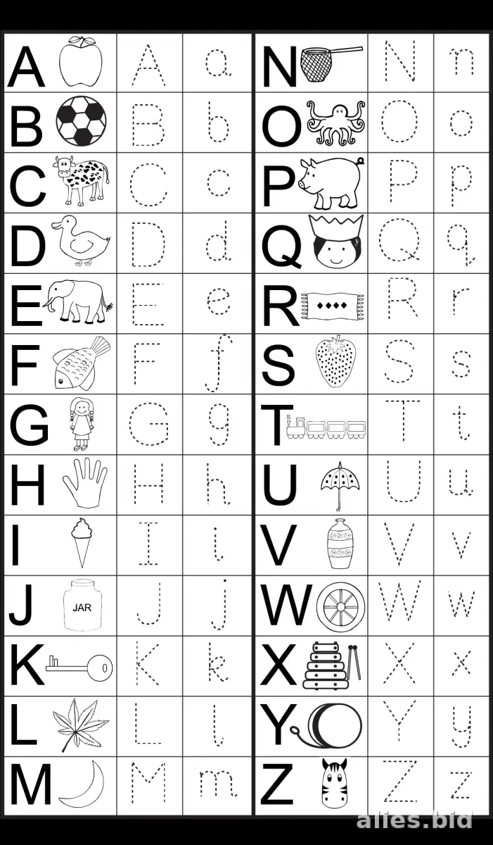 Free Printable Tracing Letters Worksheet