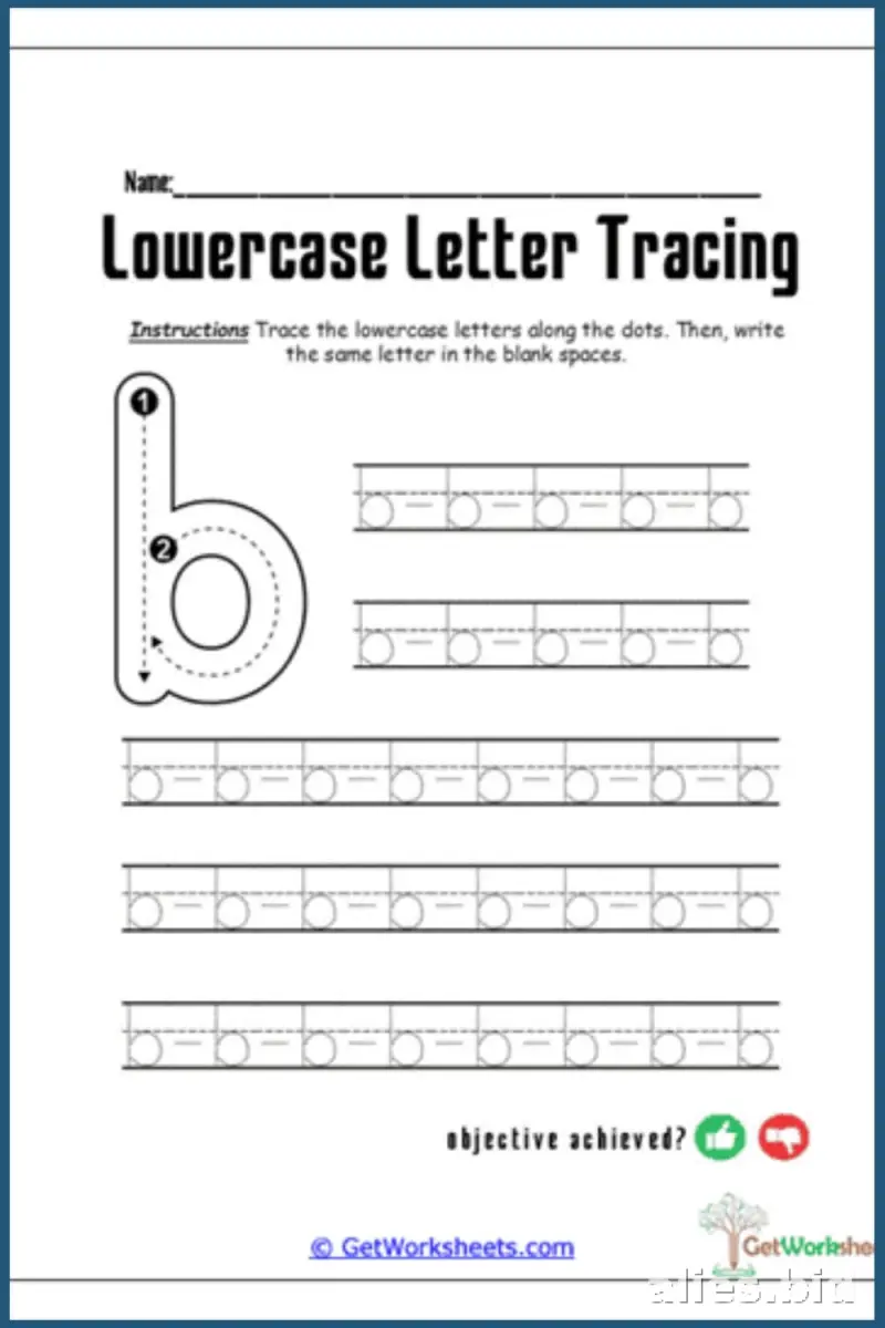 Free Printable Tracing Letters Worksheet