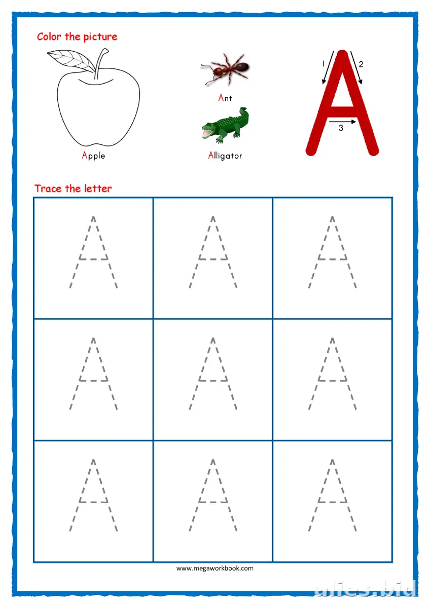 Free Printable Tracing Letters Worksheet