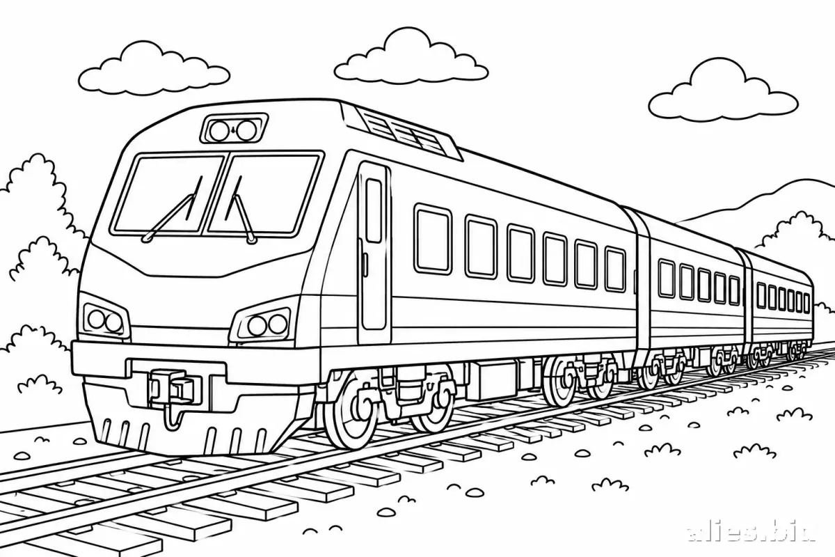 Free Printable Train Coloring Pages For Kids Free Worksheet #23