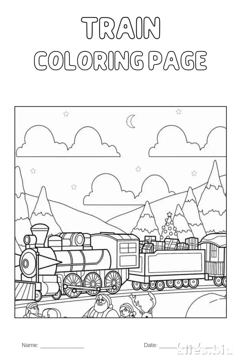 Train Coloring Pages for Kids: A Fun and Educational Resource