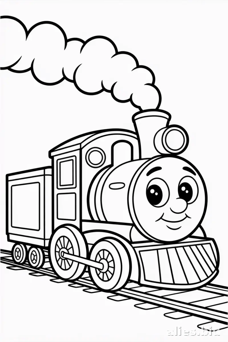 Free Printable Train Coloring Pages For Kids Free Worksheet #10