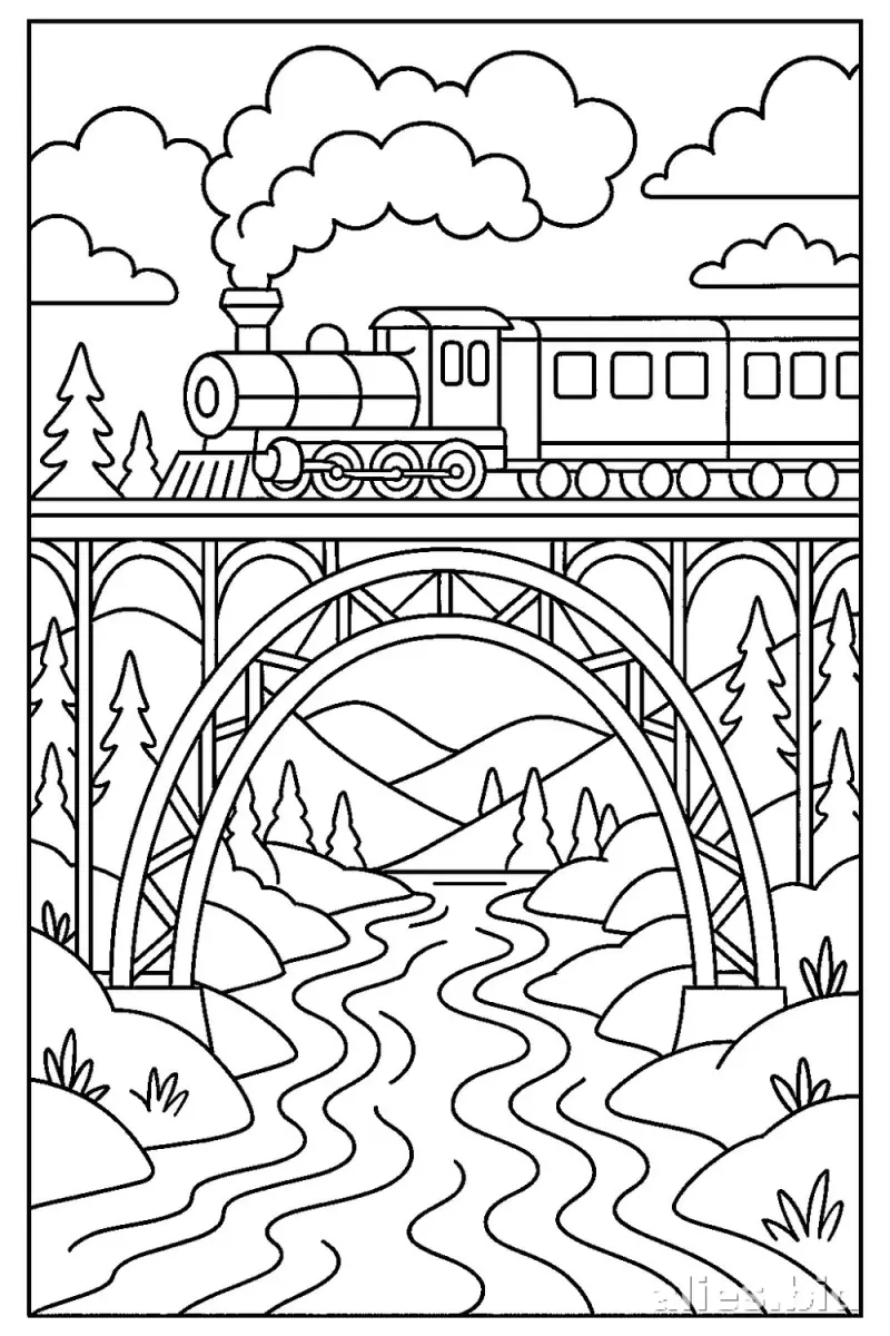 Free Printable Train Coloring Pages For Kids Free Worksheet #15