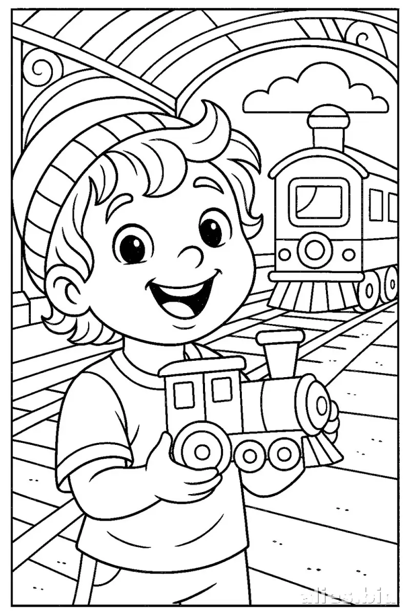 Free Printable Train Coloring Pages For Kids Free Worksheet #19