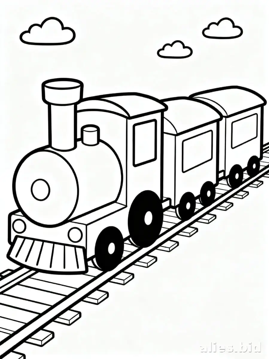 Free Printable Train Coloring Pages For Kids Free Worksheet #8