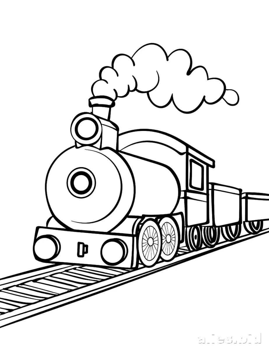 Free Printable Train Coloring Pages For Kids Free Worksheet #2