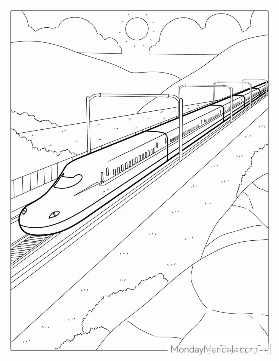 Free Printable Train Coloring Pages For Kids Free Worksheet #9