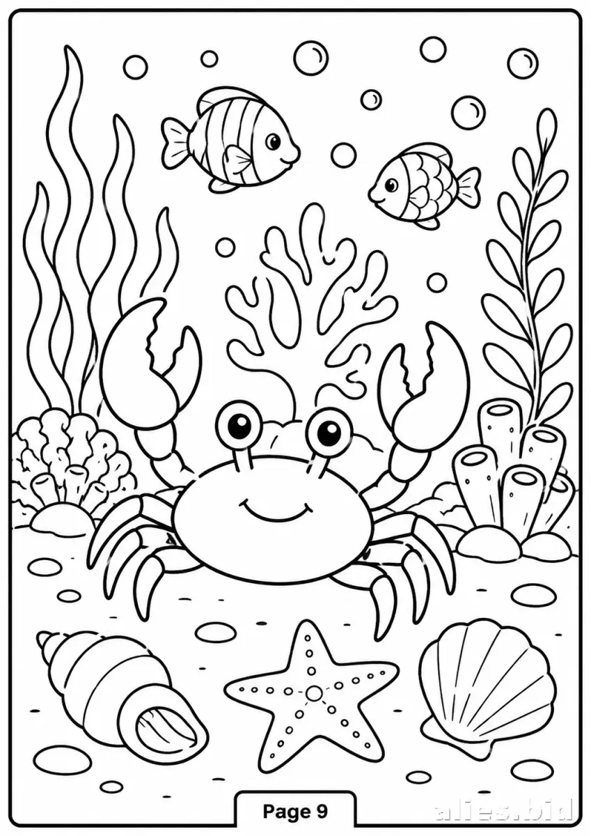 Free Printable Under The Sea Coloring Pages Free Worksheet #18