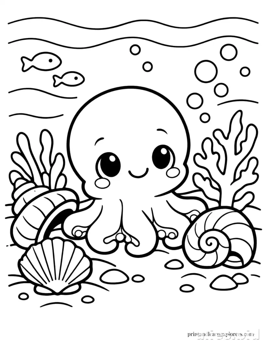 Free Printable Under The Sea Coloring Pages Free Worksheet #12
