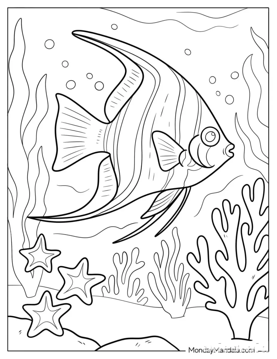 Free Printable Under The Sea Coloring Pages Free Worksheet #19