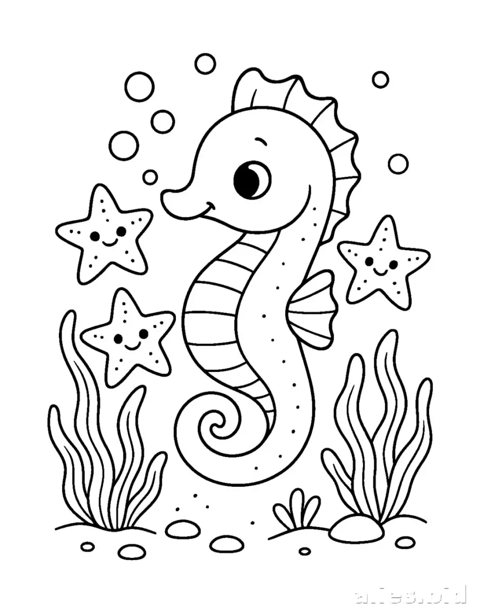 Free Printable Under The Sea Coloring Pages Free Worksheet #10