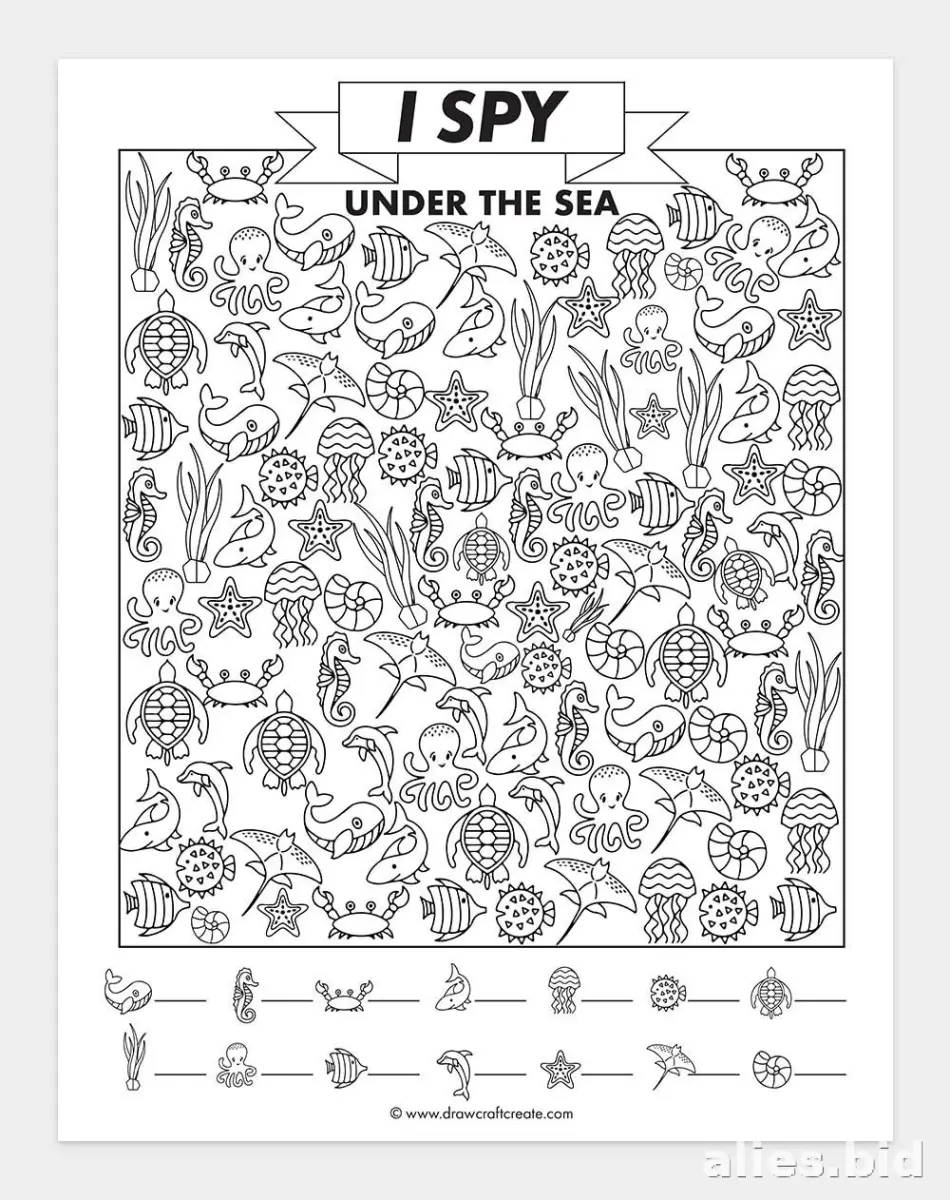Free Printable Under The Sea Coloring Pages Free Worksheet #11