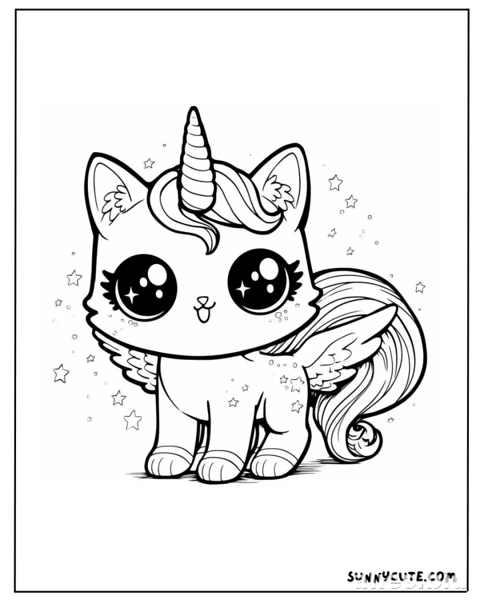 Free Printable Unicorn Coloring Pages For Girls Worksheet #18