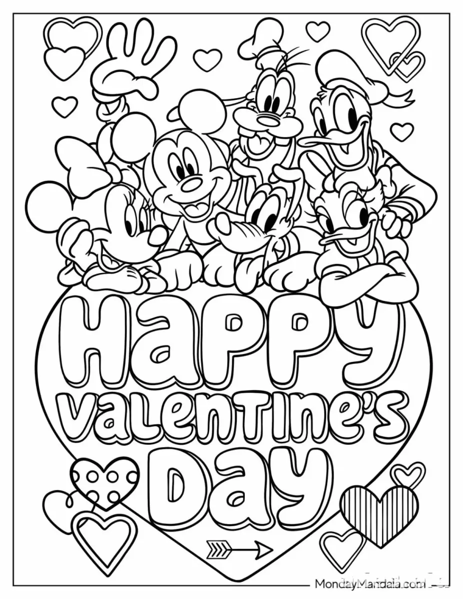 Free Printable Valentine Coloring Pages Free Worksheet #2