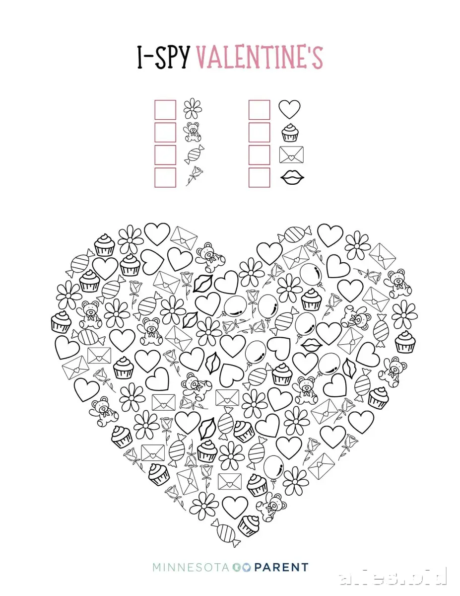 Free Printable Valentine Worksheet For Kids Free #4