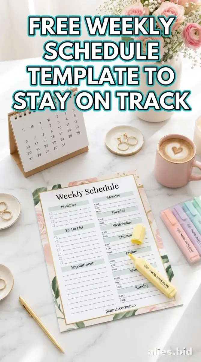 Free Printable Weekly Planner Template Free Worksheet #9