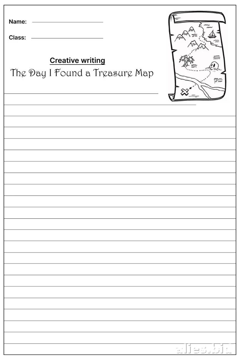 Free Printable Writing Activity Sheet Free Worksheet #6
