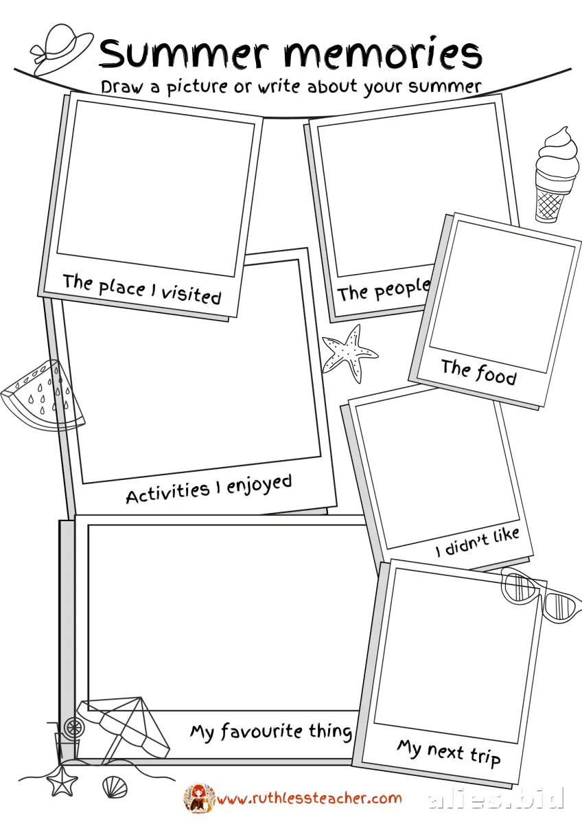 Free Printable Writing Activity Sheet Free Worksheet #3