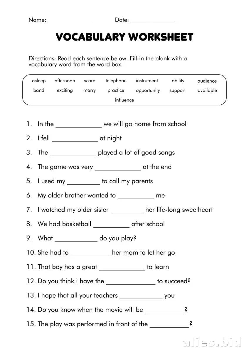Free Printable Writing Activity Sheet Free Worksheet #5