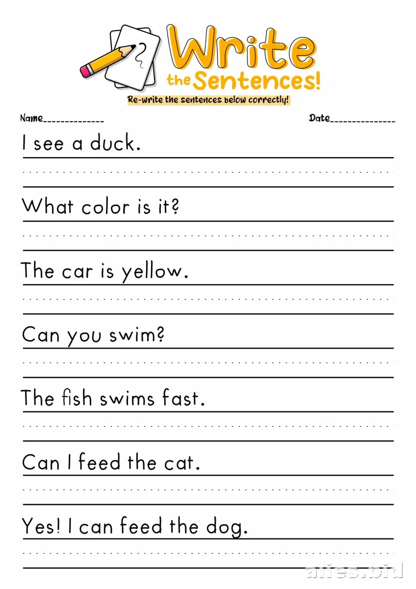Writing Sentences Worksheets for Kids: A Comprehensive Guide for Teachers and Parents