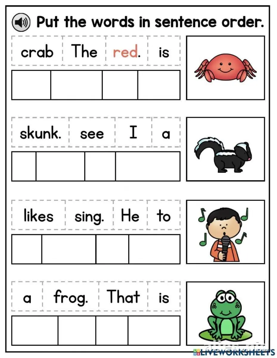 Free Printable Writing Sentences Worksheet For Kids #17
